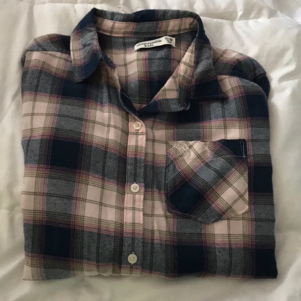 Abercrombie kids flannel *hardly worn!*